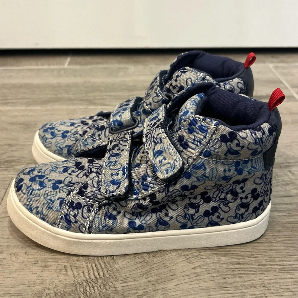 Baby Gap Disney High Top Sneakers Mickey Mouse‎ Little Kid Size 10 Disney Shoes